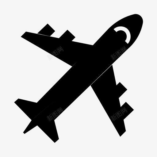 飞机天空运输图标svg_新图网 https://ixintu.com 天空 旅行 运输 飞机