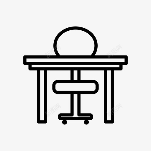 桌子桌椅家具和家居用品图标svg_新图网 https://ixintu.com 坐椅 客厅 家具 家居用品 座椅 桌子 桌椅