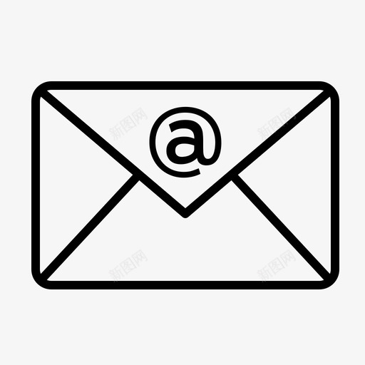 电子邮件收件箱电子邮件常规大纲图标svg_新图网 https://ixintu.com 大纲 常规 收件箱 电子邮件