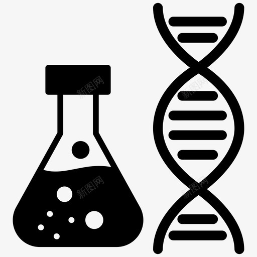 生物化学dna研究实验室仪器图标svg_新图网 https://ixintu.com dna 仪器 图标 字形 实验室 测试 清洁能源 生物化学 研究