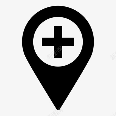 医院位置地图医疗服务集1图标图标