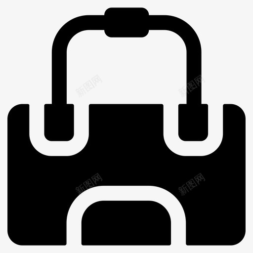 行李袋健身袋运动包图标svg_新图网 https://ixintu.com 健身 标志 行李 运动