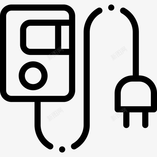 充电器摄影65线性图标svg_新图网 https://ixintu.com 充电器 摄影 线性