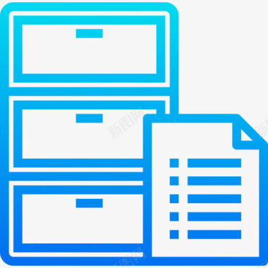 橱柜办公和商务16渐变图标图标
