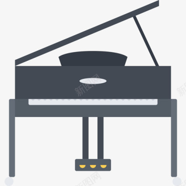 钢琴音乐91平调图标图标