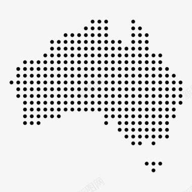 澳大利亚国家点地图图标图标