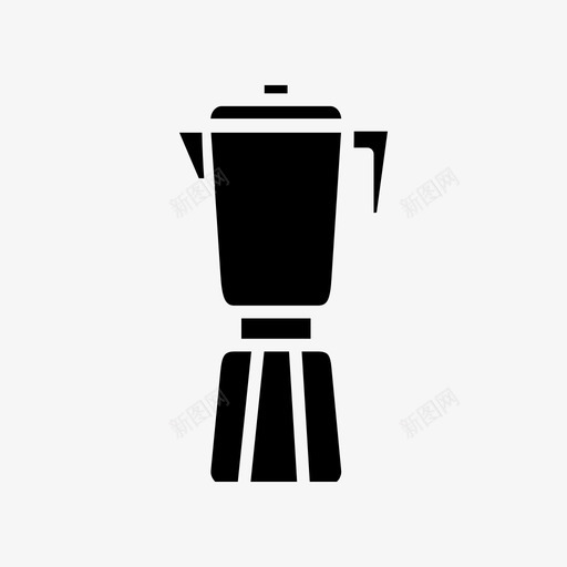 搅拌机厨师电器图标svg_新图网 https://ixintu.com 厨师 厨房设备 家具 家用电器 搅拌机 电器 电子