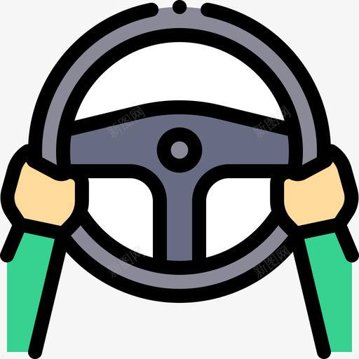 方向盘驾驶员学校线性颜色图标svg_新图网 https://ixintu.com 学校 方向盘 线性 颜色 驾驶员