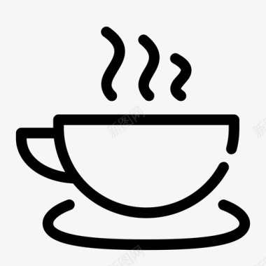 咖啡杯随机间隙介质图标图标