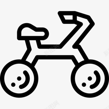 自行车婴儿93直线型图标图标