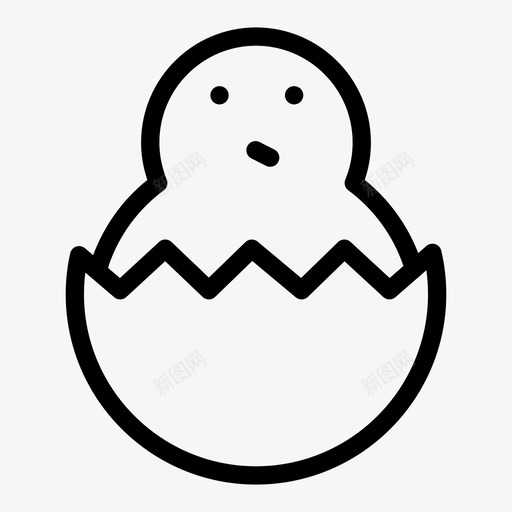 小鸡碎的鸡蛋图标svg_新图网 https://ixintu.com 小鸡 母鸡 碎的 鸡蛋