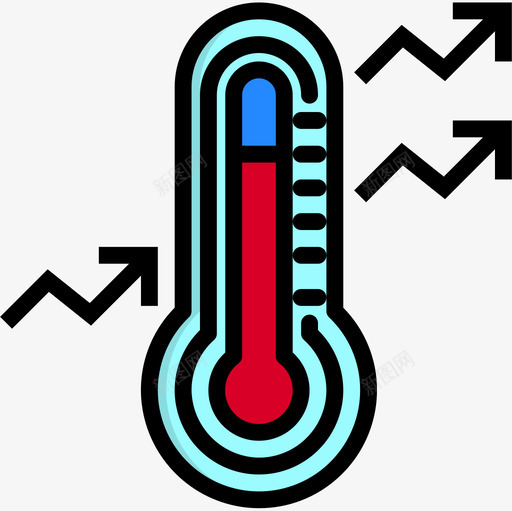 温度污染13线性颜色图标svg_新图网 https://ixintu.com 污染 温度 线性 颜色