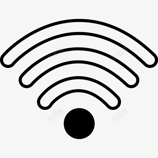 WIFI信号-1级svg_新图网 https://ixintu.com WIFI信号-1级