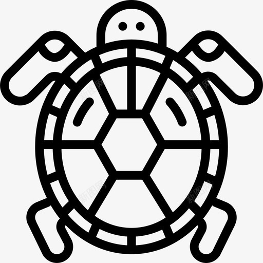 海龟海洋生物25直系图标svg_新图网 https://ixintu.com 海洋生物25 海龟 直系