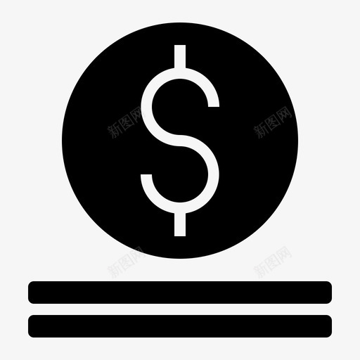 美元信用卡货币图标svg_新图网 https://ixintu.com 信用卡 在线 支付 美元 货币