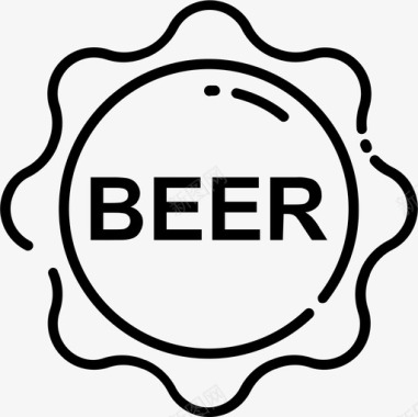 啤酒帽啤酒31直线型图标图标