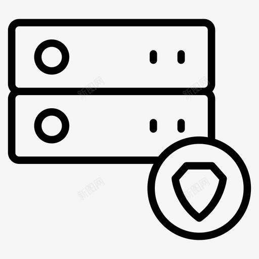 屏蔽数据中心数据库图标svg_新图网 https://ixintu.com 图标 安全 屏蔽 托管 数据中心 数据库 服务器 管线