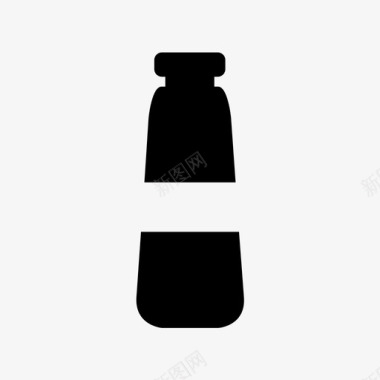 防晒霜美容瓶子图标图标