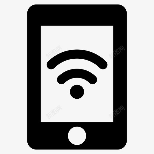 移动wifi移动连接移动覆盖图标svg_新图网 https://ixintu.com 智能手机信号 移动wifi 移动互联网 移动覆盖 移动连接 通信字形图标