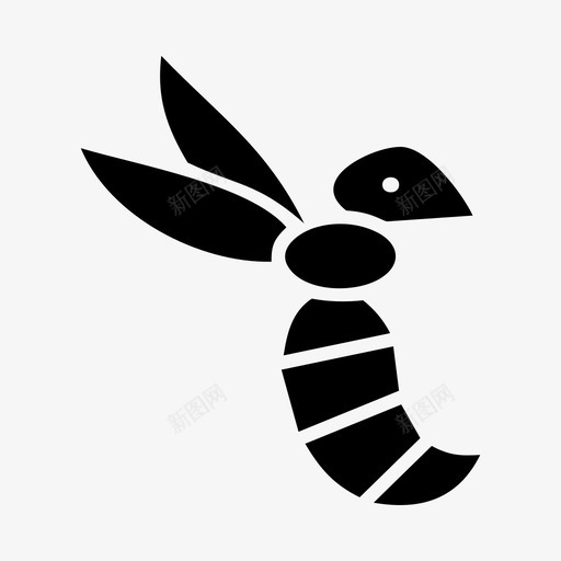 蜜蜂蜂蜜昆虫图标svg_新图网 https://ixintu.com 大自然 昆虫 蛰 蜂蜜 蜜蜂