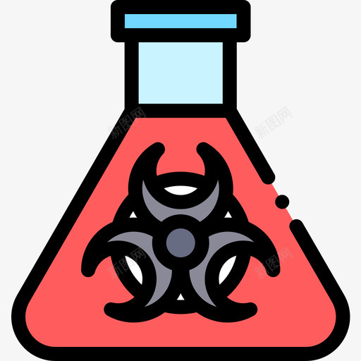化学污染9线性颜色图标svg_新图网 https://ixintu.com 化学 污染 线性 颜色