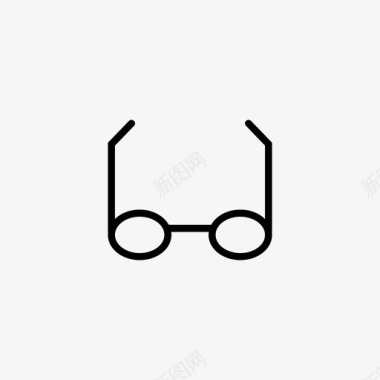 眼镜圆眼镜太阳镜图标图标