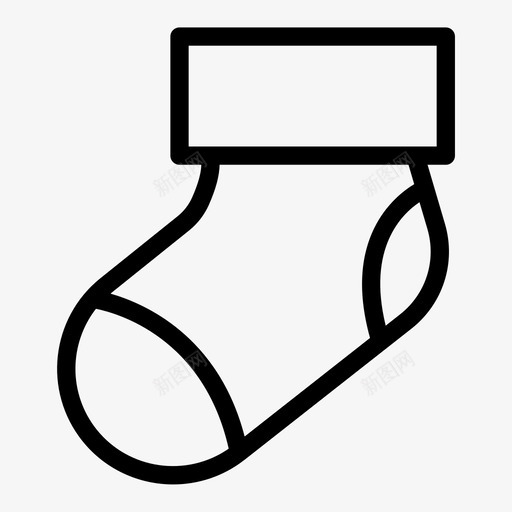 袜子布料鞋类图标svg_新图网 https://ixintu.com 冬季 布料 羊毛 袜子 鞋类