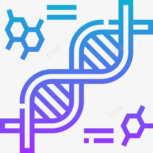 Dna医学160梯度图标svg_新图网 https://ixintu.com Dna 医学160 梯度