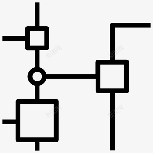 节点基础数据图标svg_新图网 https://ixintu.com 单元 基础 数据 结构 网络 节点 通信