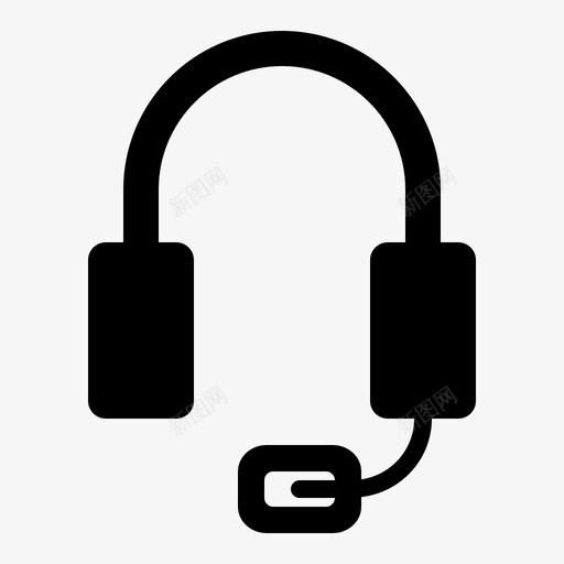 客户服务耳机代表图标svg_新图网 https://ixintu.com 业务标志 代表 客户服务 支持 耳机