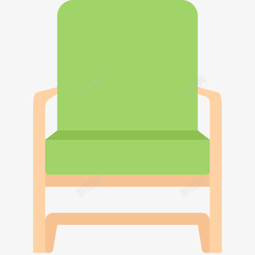 扶手椅家具119扁平图标svg_新图网 https://ixintu.com 家具 扁平 扶手