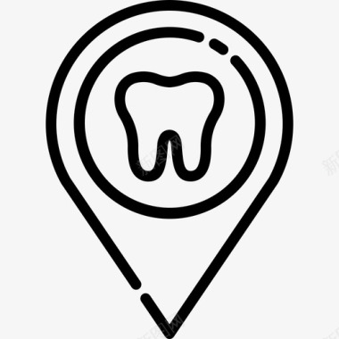 别针诊所牙医图标图标
