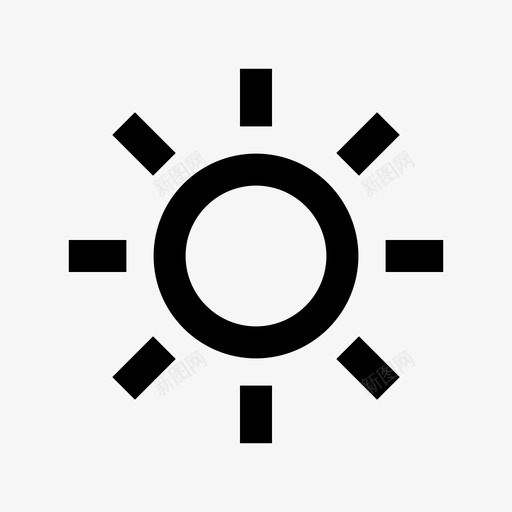 阳光亮度季节图标svg_新图网 https://ixintu.com 亮度 天气 季节 用户界面 阳光