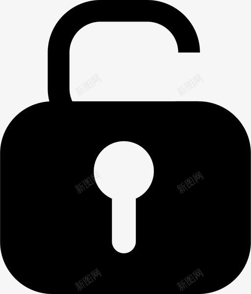 解锁储物柜隐私图标svg_新图网 https://ixintu.com 储物柜 安全 经典收藏 解锁 隐私