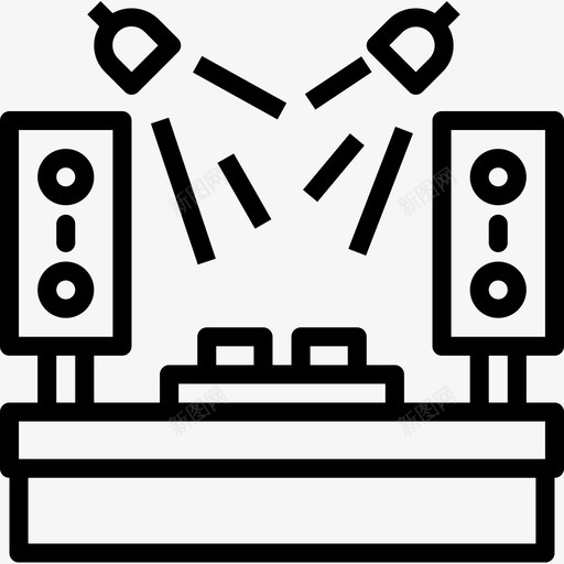 DJ嘻哈13直系图标svg_新图网 https://ixintu.com DJ 嘻哈 直系