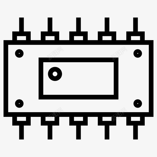 比较器ic芯片电子元件图标svg_新图网 https://ixintu.com ic 半导体 图标 比较器 电子元件 硬件 线图 芯片 计算机 集成电路