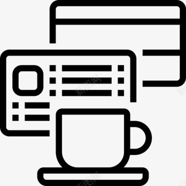 信用卡咖啡店业务3概述图标图标