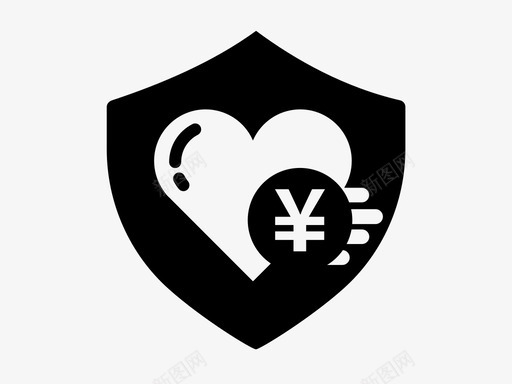 个人寿险净风险--iconsvg_新图网 https://ixintu.com 个人寿险净风险--icon