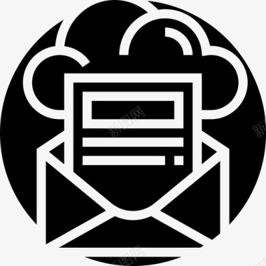 邮件云技术30字形图标图标