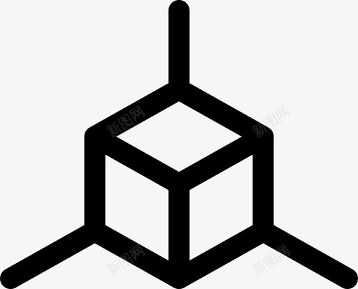 对象角立方体图标svg_新图网 https://ixintu.com 功率 存储 对象 尺寸 立方体