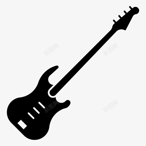 低音吉他乐器音乐图标svg_新图网 https://ixintu.com 乐器 低音 吉他 音乐