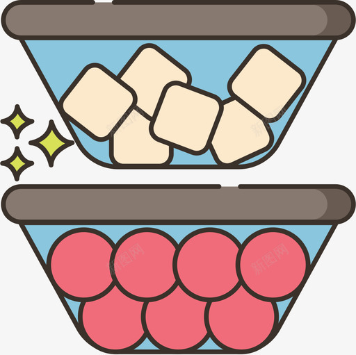 食品容器野营129线性颜色图标svg_新图网 https://ixintu.com 容器 线性 野营 颜色 食品