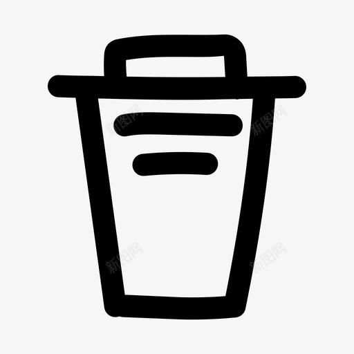 垃圾回收用户界面图标svg_新图网 https://ixintu.com 回收 垃圾 涂鸦 用户界面