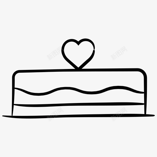 蛋糕爱情婚礼手绘图标svg_新图网 https://ixintu.com 图标 婚礼 手绘 爱情 蛋糕