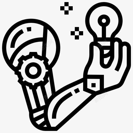 机械手臂机器人人工智能图标svg_新图网 https://ixintu.com 人工智能 手臂 机器人 机械 机械手