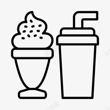 食品和饮料嘉年华马戏团图标图标