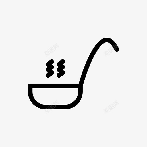 勺餐设备图标svg_新图网 https://ixintu.com 厨房 设备 餐厅