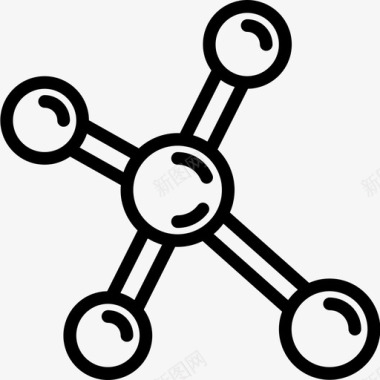 分子科学85线性图标图标
