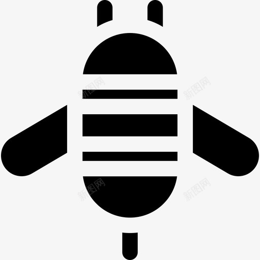 蜜蜂农业27填充图标svg_新图网 https://ixintu.com 农业27 填充 蜜蜂