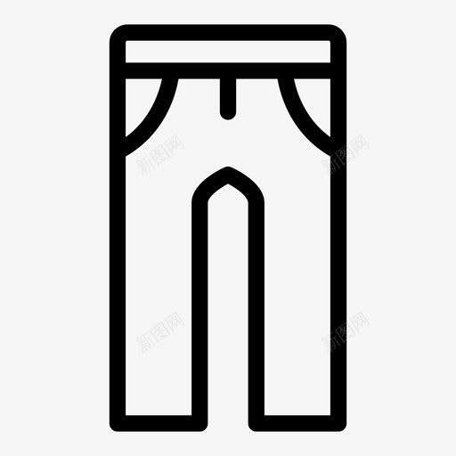 牛仔裤布料裤子图标svg_新图网 https://ixintu.com 一卷 图标 布料 牛仔裤 用户界面 第一 线图 网络 衣服 裤子